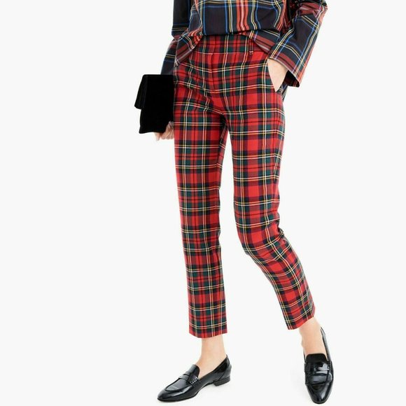 wool tartan pants